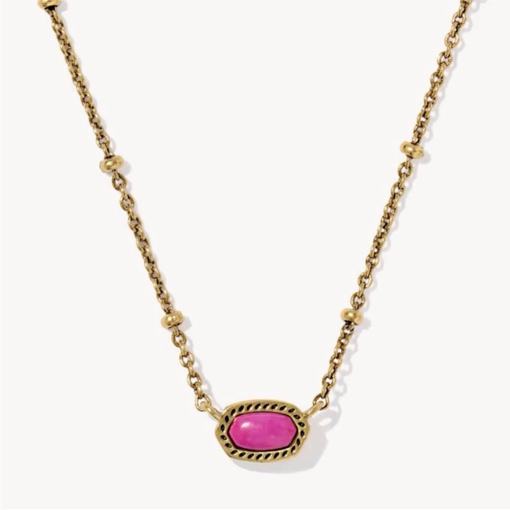 Kendra Scott Mini Elisa Neckace Pink